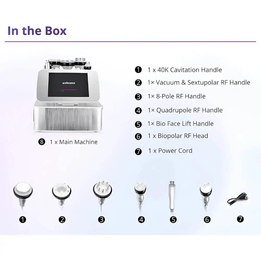 6 In 1 Advanced Ultrasonic Fat Cavitation Machine