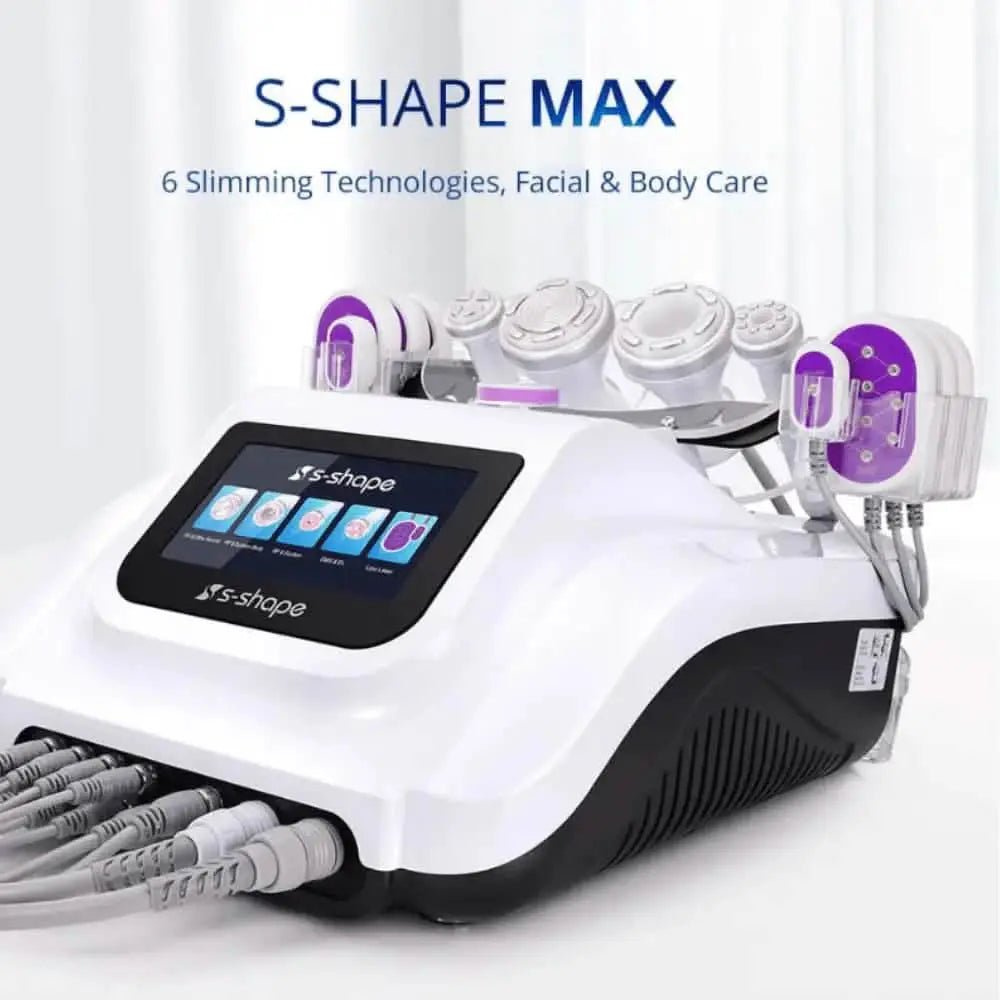 30K 6 In 1 S Shape Cavitation Machine With Lipo Laser 5mw