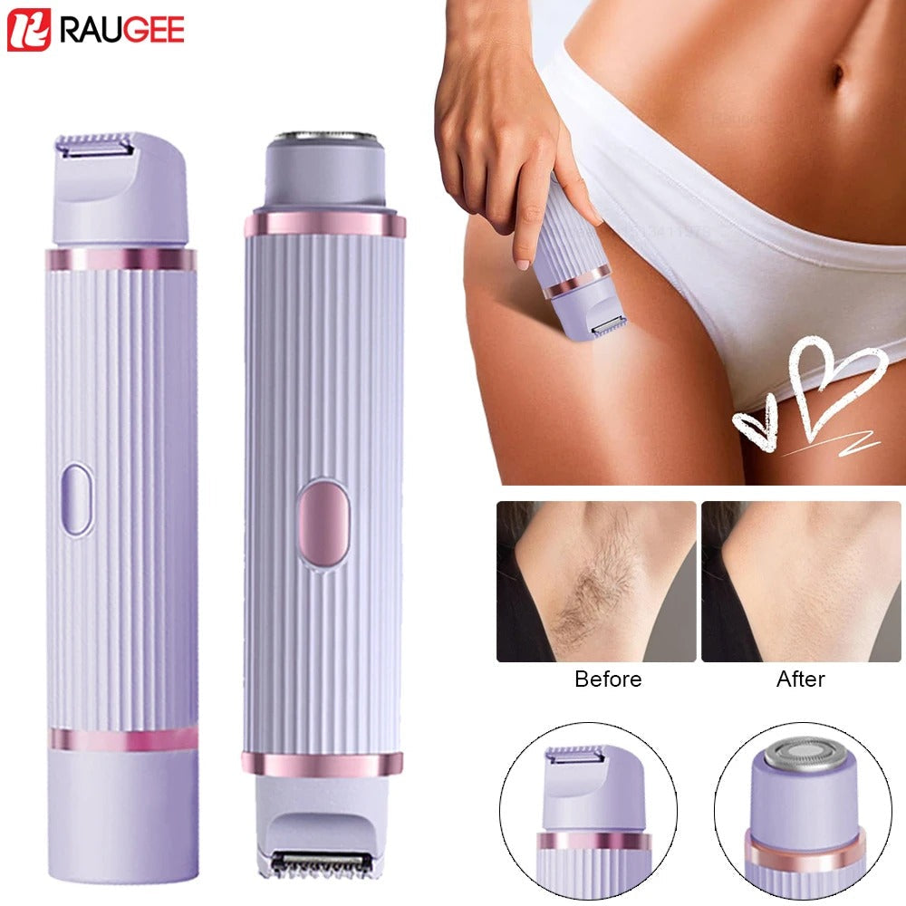 2 in 1 Electric Shaver for Women Body Hair Removal