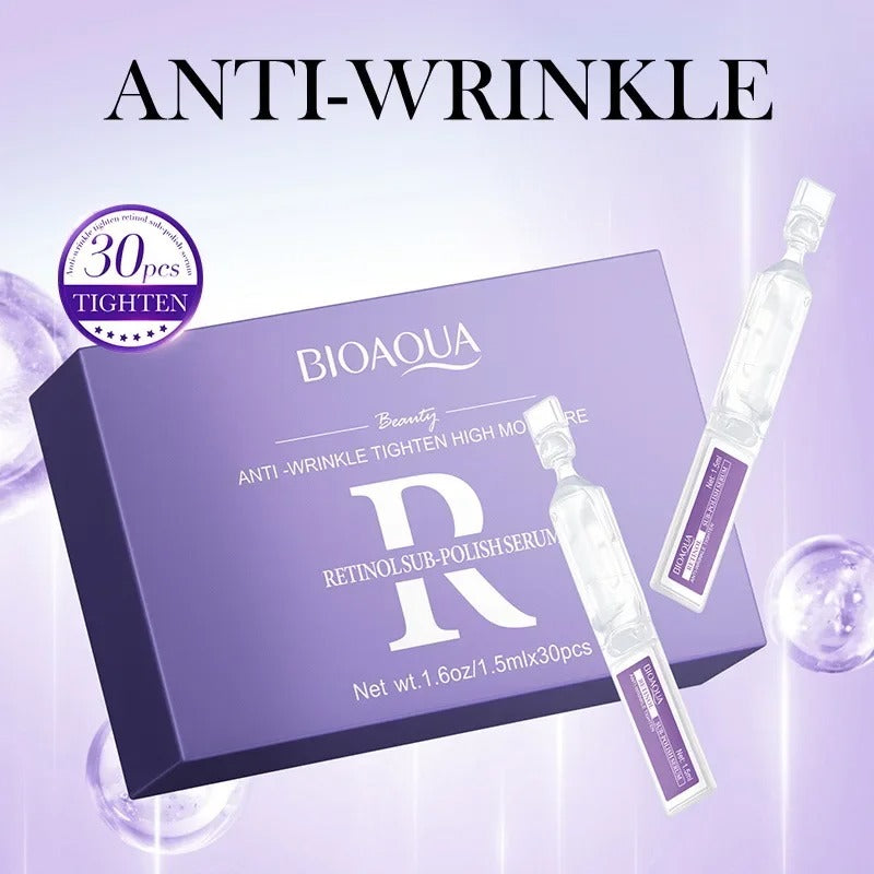 Retinol, Vitamin C & Hyaluronic Acid Serum – Moisturizing & Firming Facial Essence (30pcs)