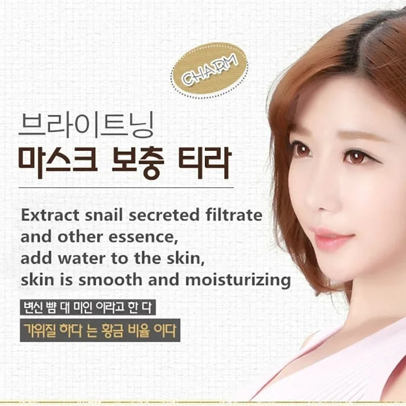 10pcs Snail Moisturizing Face Mask – Hydrating & Oil Control Skincare
