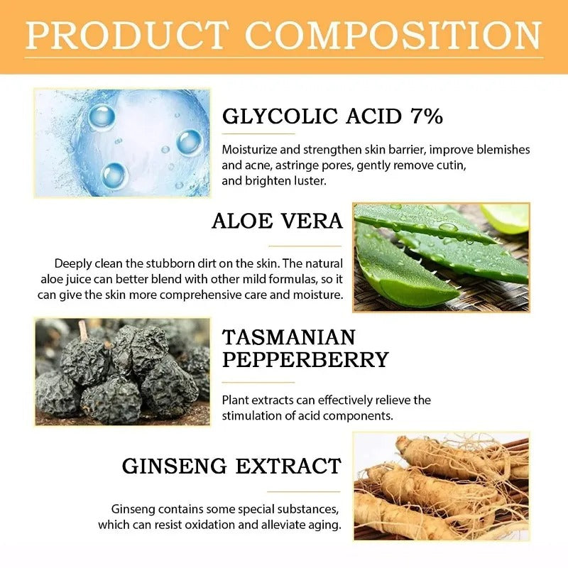 Glycolic Acid 7% Exfoliating Toning Solution