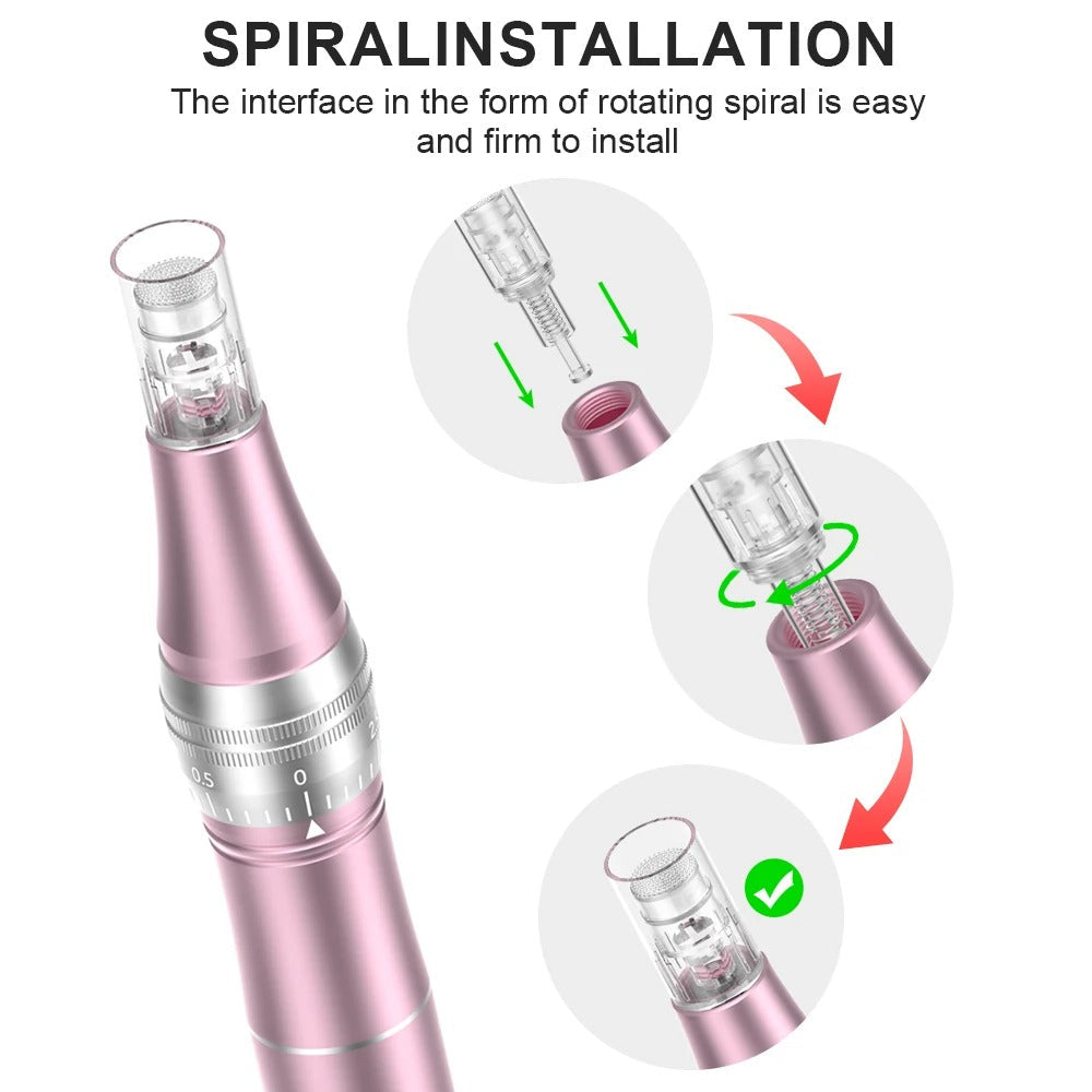 Wireless Microneedling Derma Pen L1 – Skin Rejuvenation Tool with 2x 36-Pin Cartridges