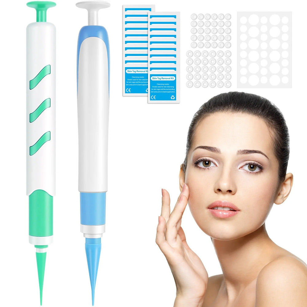 2-in-1 Skin Tag & Mole Removal Pen Kit with Cleansing Swabs