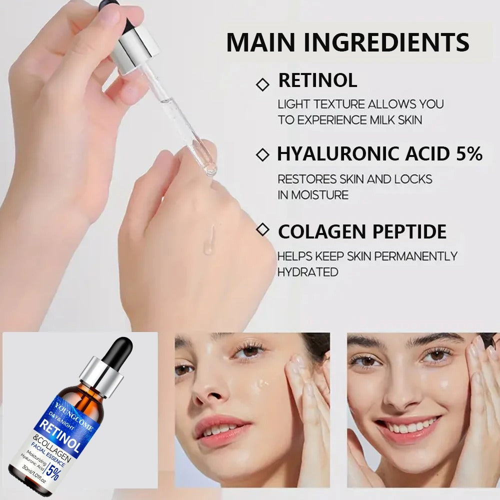 Retinol Cream & Serum Set – Anti-Aging, Wrinkle Smoothing & Skin Repair
