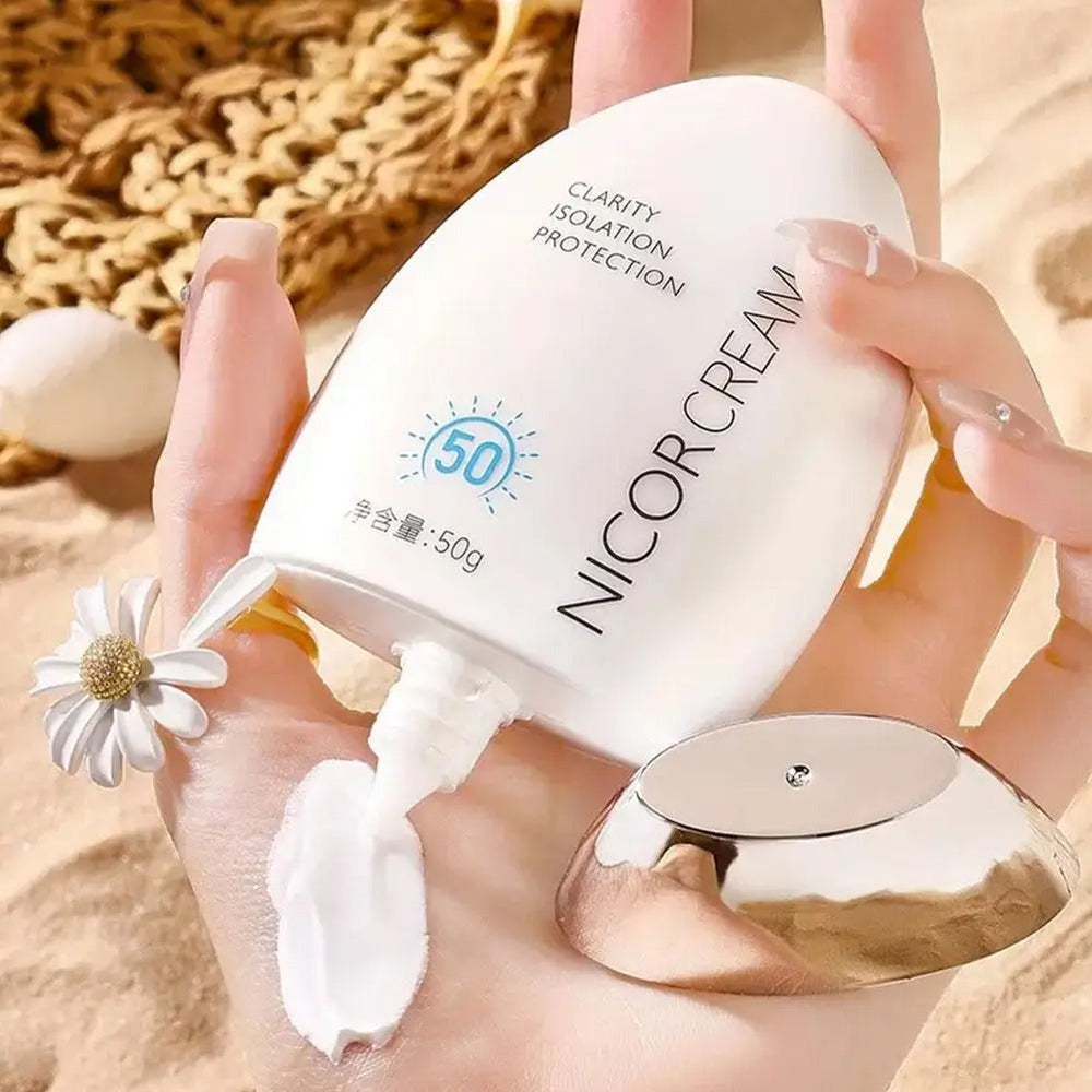 50ml Waterproof Sunscreen SPF50+ – Face & Body Sun Protection Cream