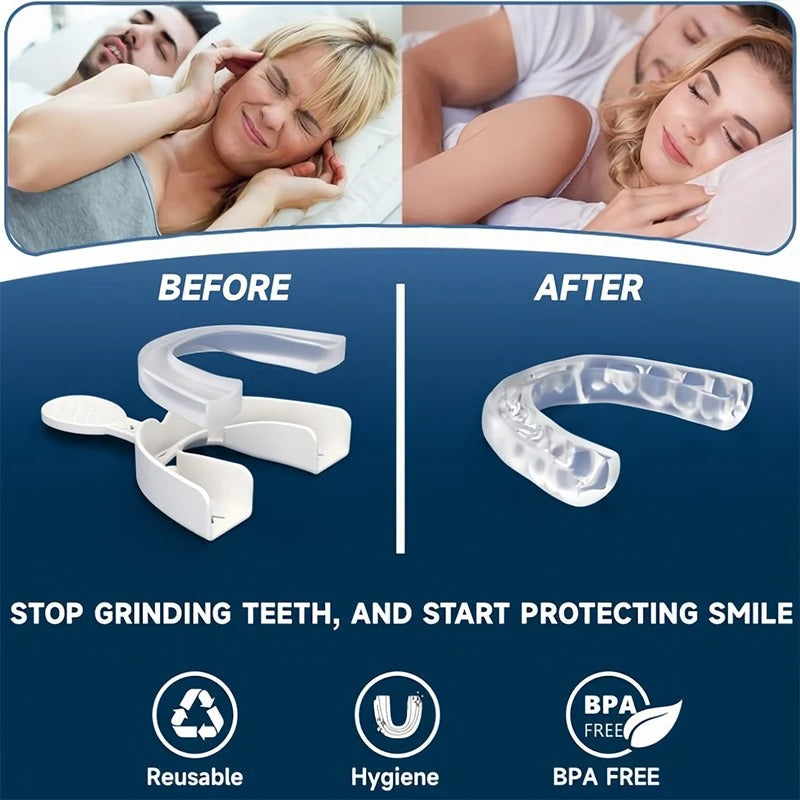 2-Pack Moldable Mouth Guard for Teeth Grinding, Sleeping & Whitening