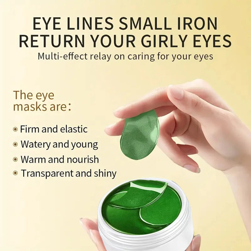 60pcs Seaweed & Hyaluronic Acid Eye Masks – Dark Circle & Puffiness Care