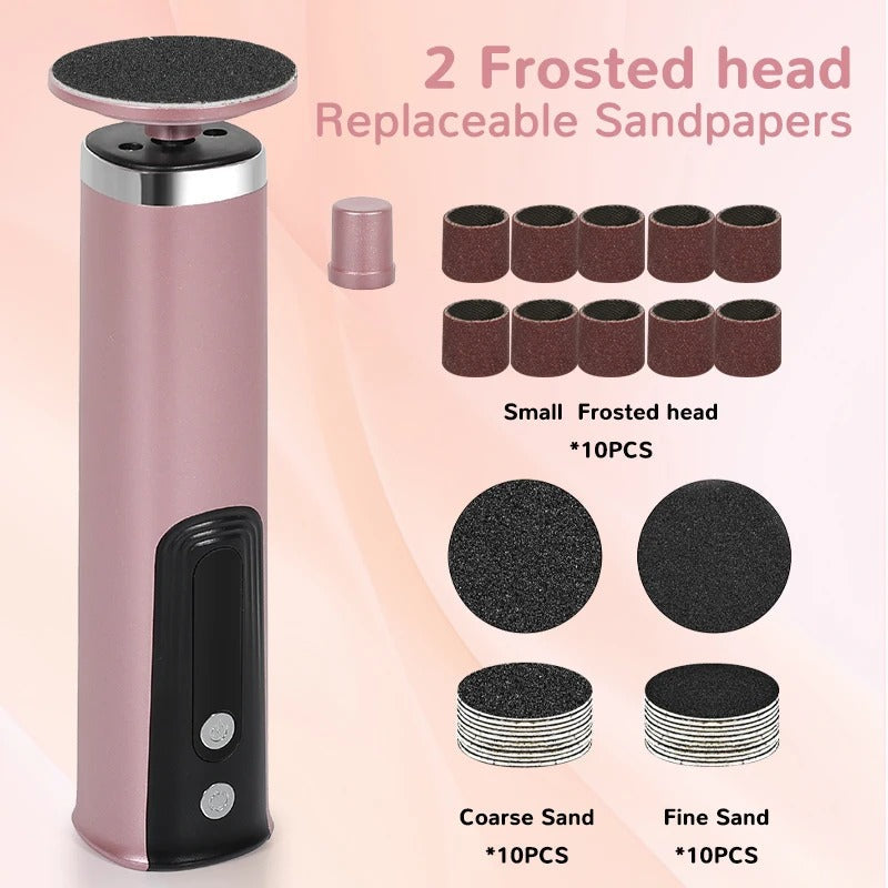 2-in-1 Electric Foot & Hand Care Tool – Callus Remover & Nail Polisher