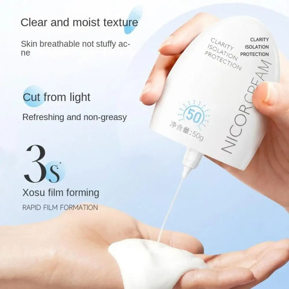 50ml Waterproof Sunscreen SPF50+ – Face & Body Sun Protection Cream