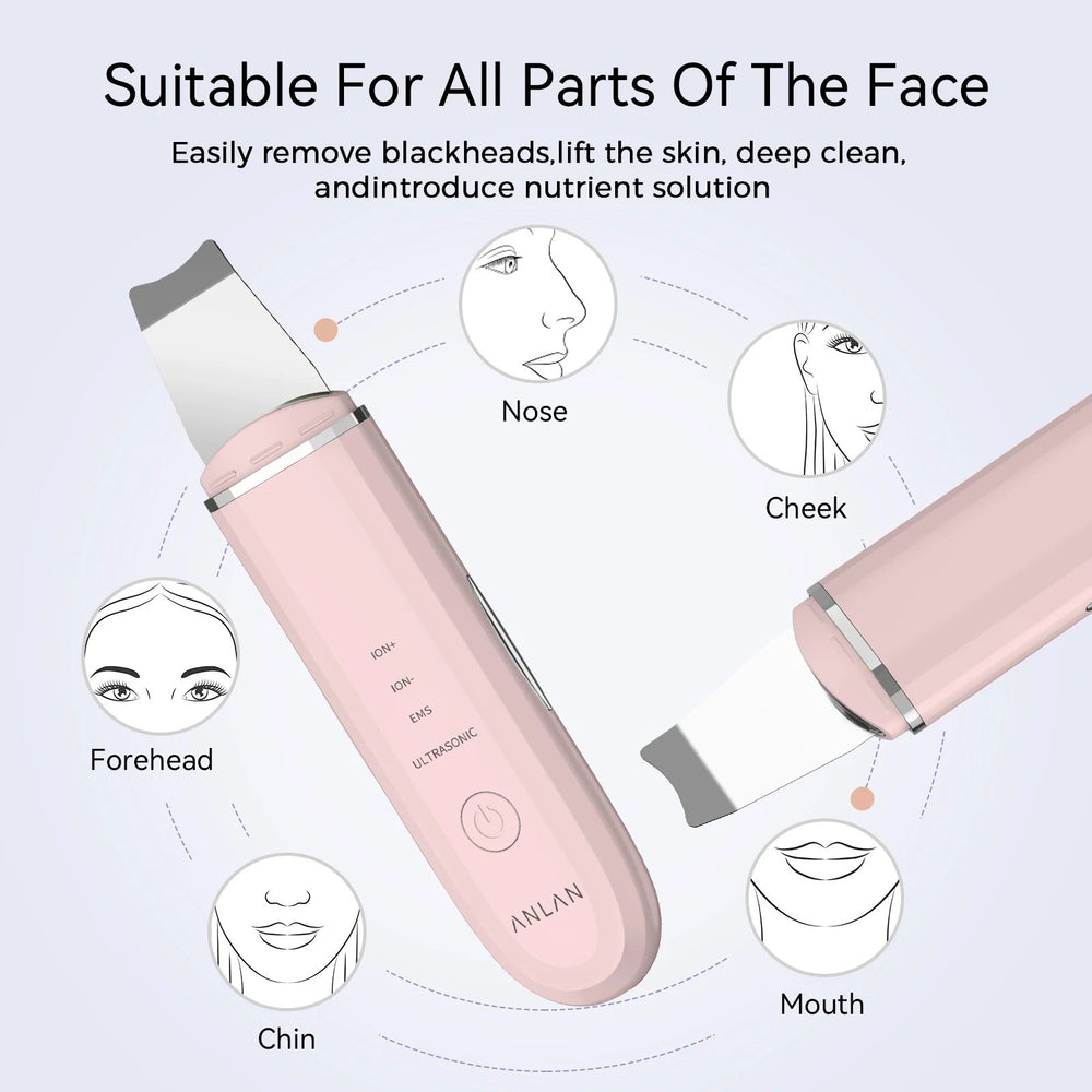Ultrasonic Skin Scrubber for Deep Facial Cleansing & Lifting
