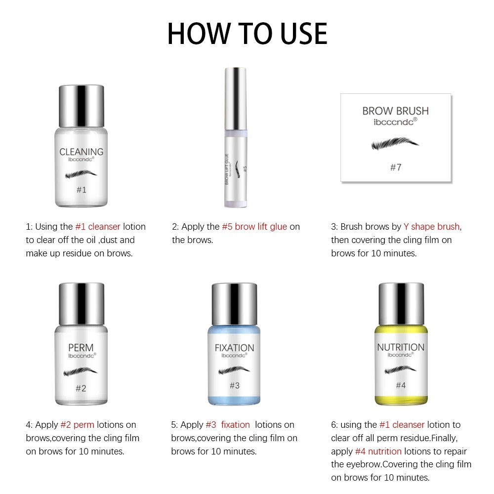 Brow Lamination & Lash Lift Kit – Semi-Permanent Brow Lift and Eyelash Perming Set