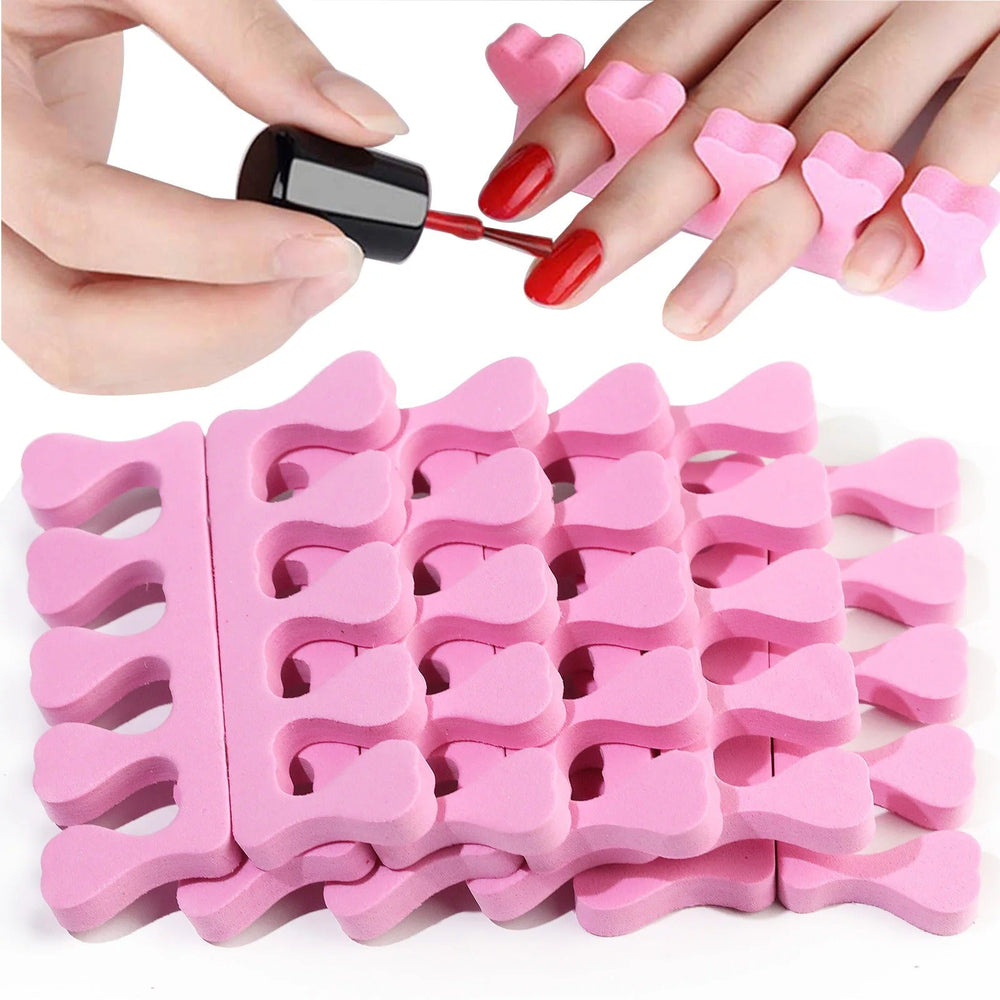 200pcs Nail Art Toe Finger Separators – Manicure Pedicure Kit