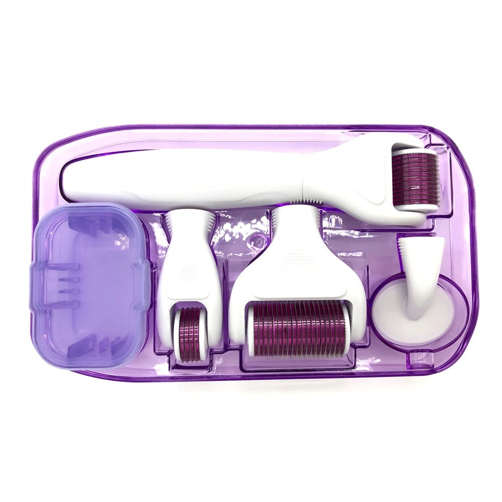 6-in-1 Microneedle Derma Roller Kit – Titanium Dermaroller