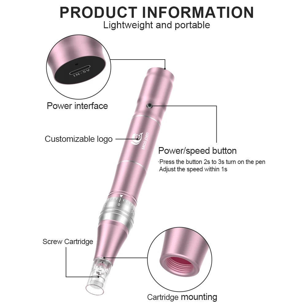 Wireless Microneedling Derma Pen L1 – Skin Rejuvenation Tool with 2x 36-Pin Cartridges