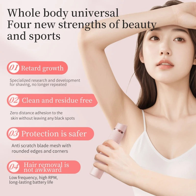 2 in 1 Electric Shaver for Women Body Hair Removal
