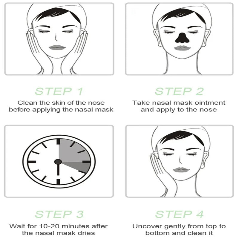 Bamboo Charcoal Blackhead Remover Mask – Pore Cleansing & Acne Care