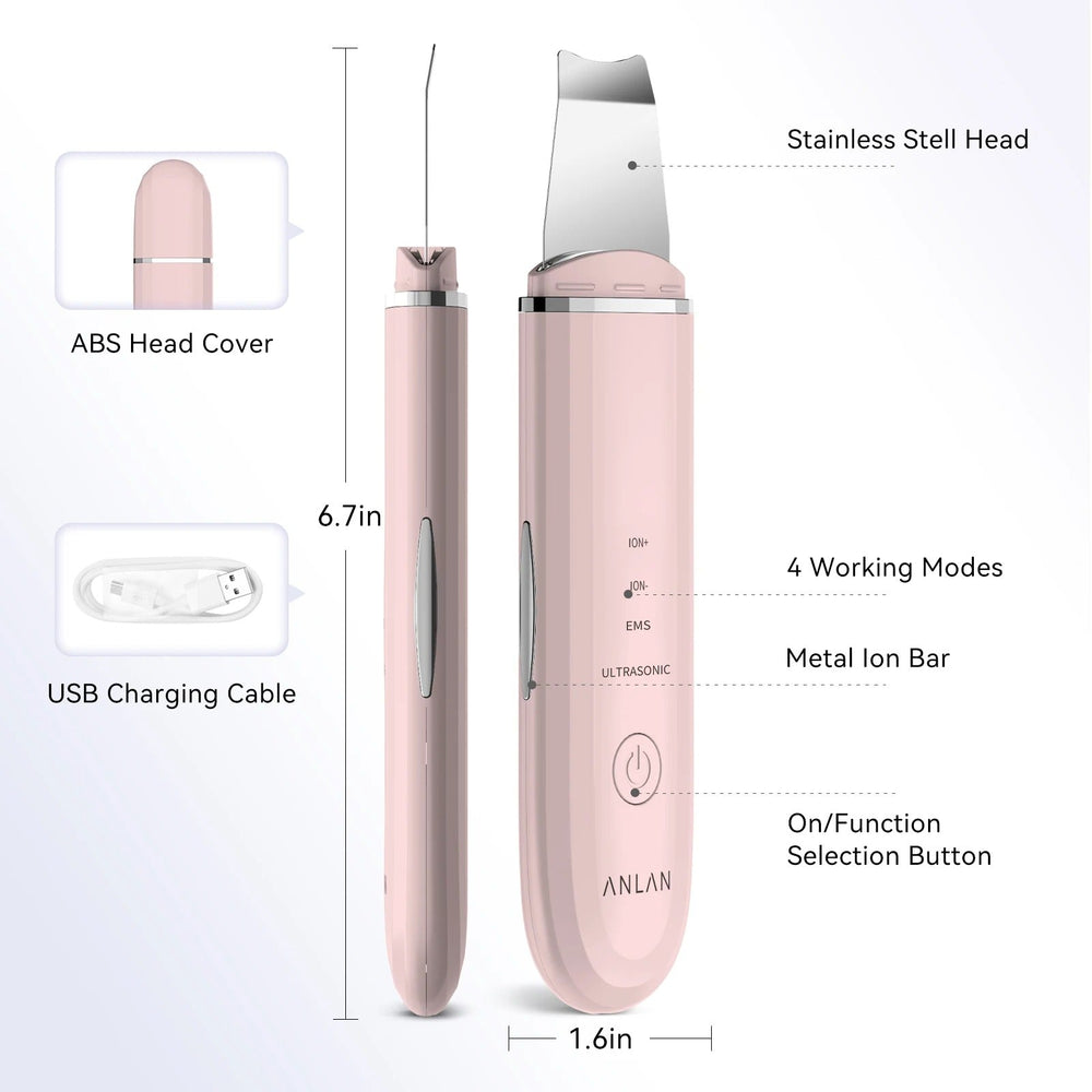 Ultrasonic Skin Scrubber for Deep Facial Cleansing & Lifting