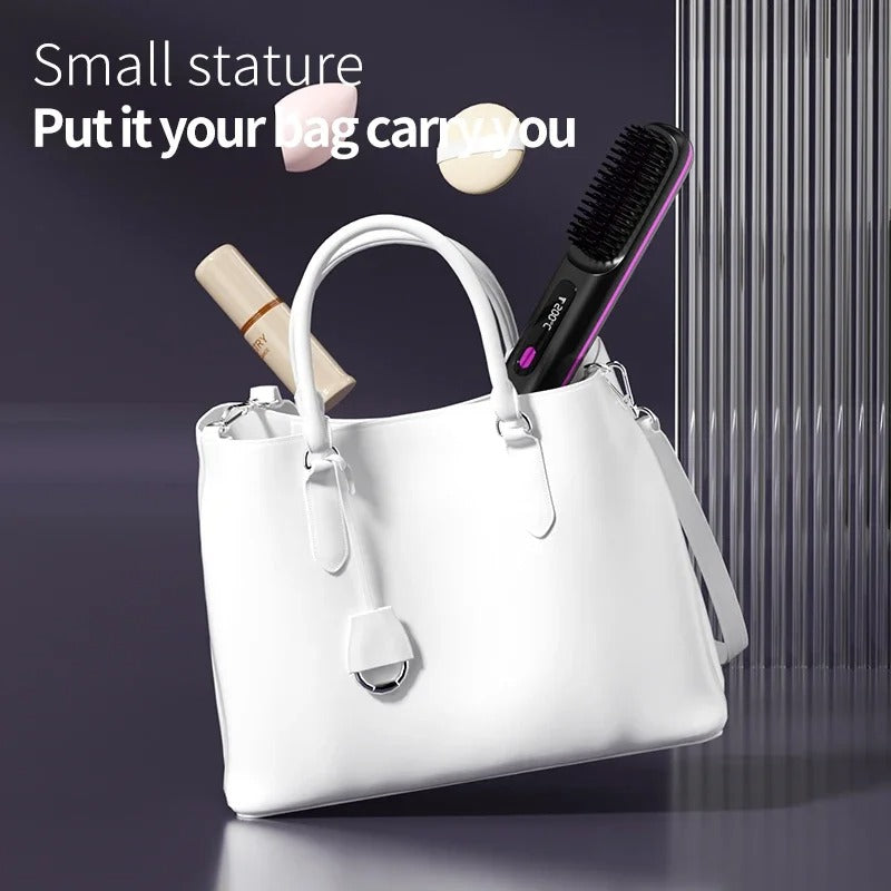 Wireless Ceramic Hair Straightening Comb