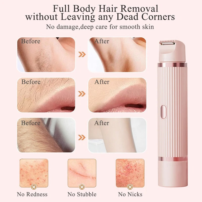 2 in 1 Electric Shaver for Women Body Hair Removal