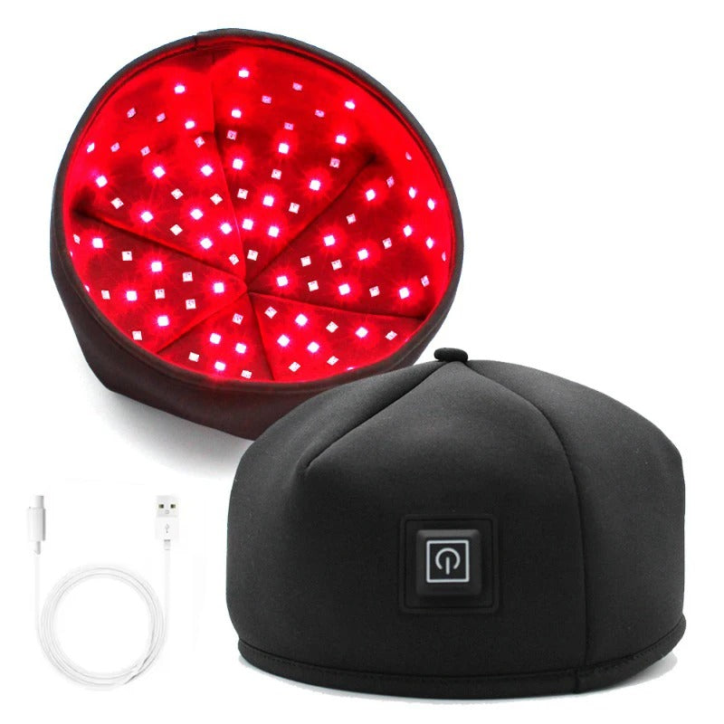 Red Light Therapy Cap – Infrared LED Hair Growth Helmet
