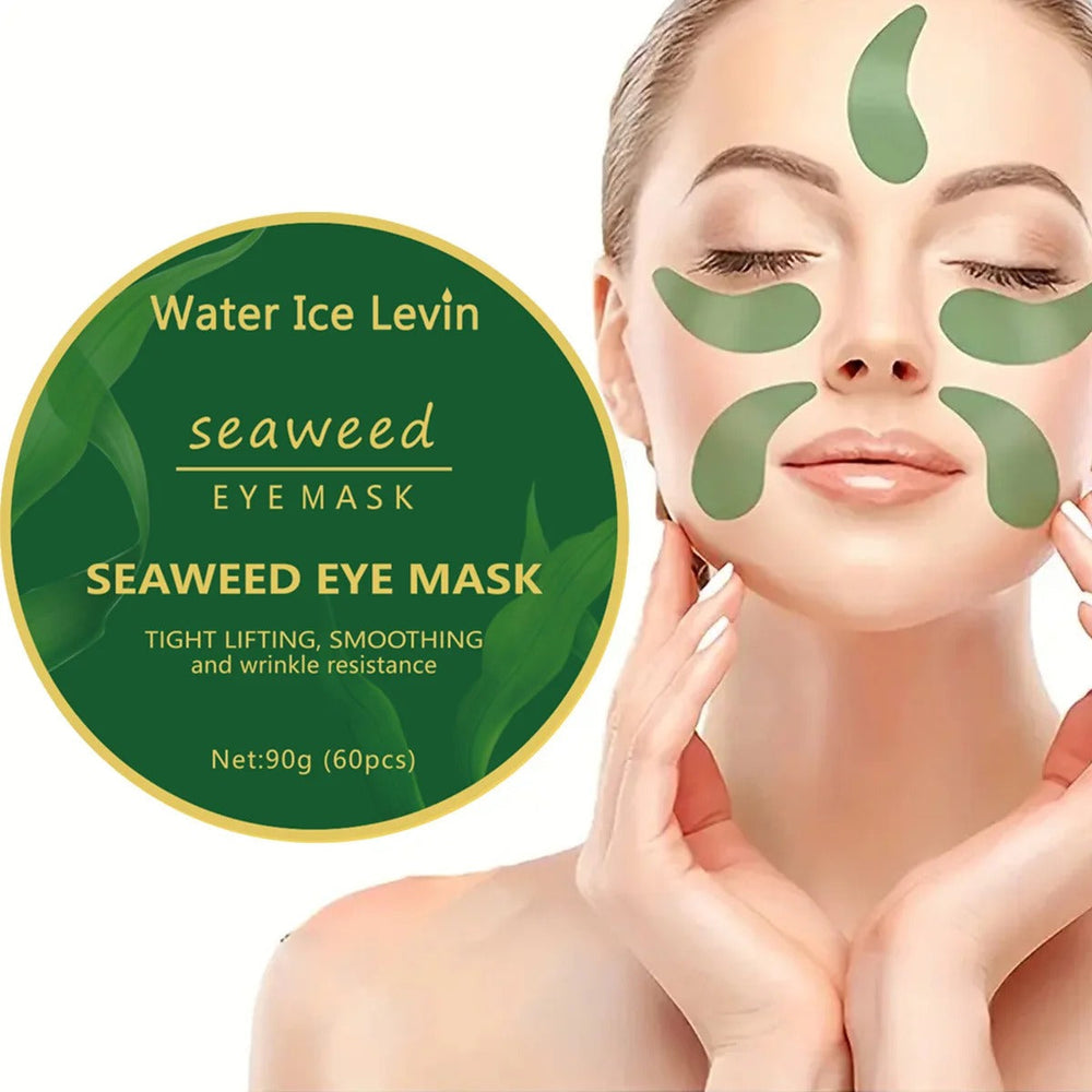 60pcs Seaweed & Hyaluronic Acid Eye Masks – Dark Circle & Puffiness Care
