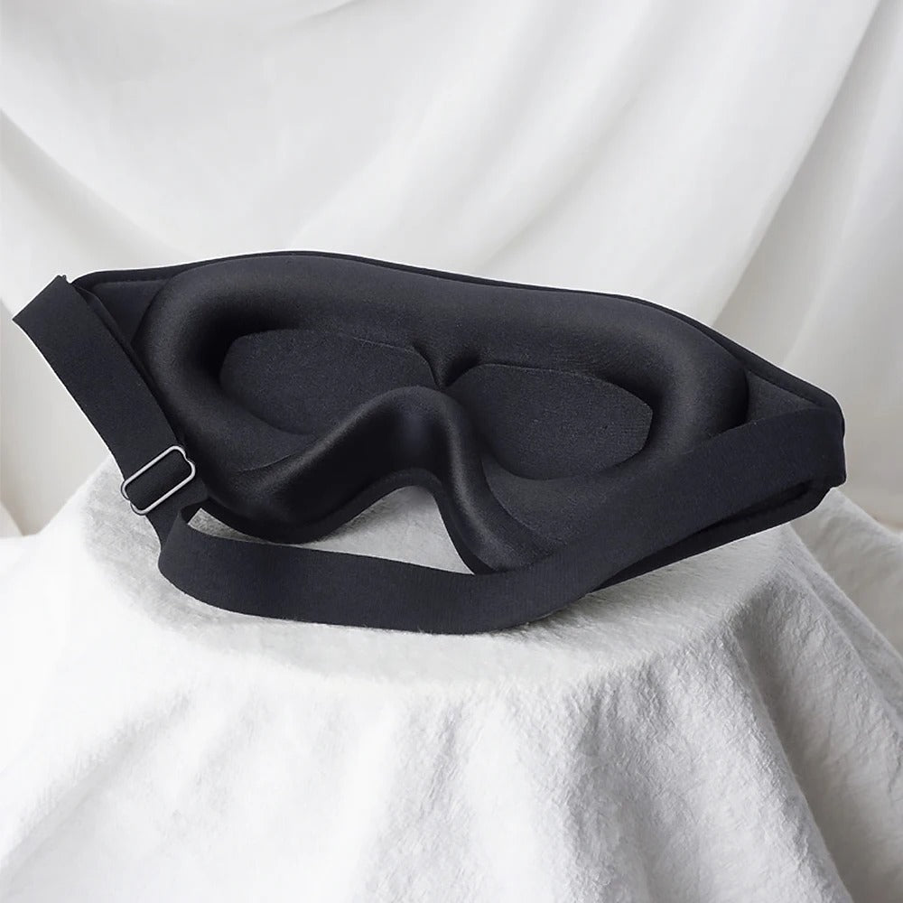 3D Sleep Mask with Soft Memory Foam – Light-Blocking Eye Mask for Sleeping, Travel & Relaxation