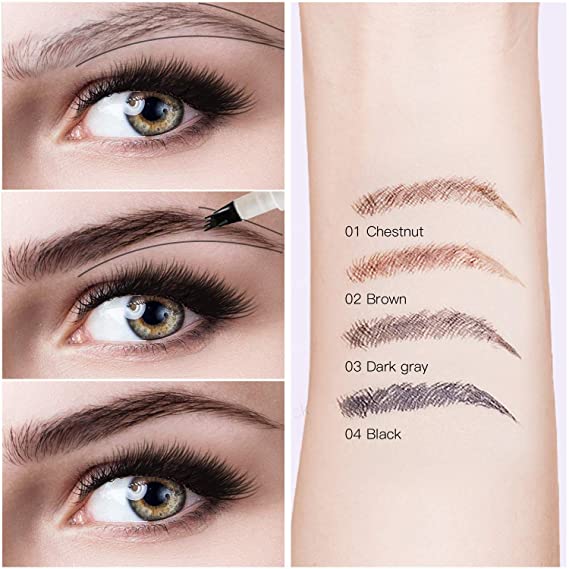 Precision Brow Pro - Waterproof Eyebrow Pencil with 4-Tip Applicator