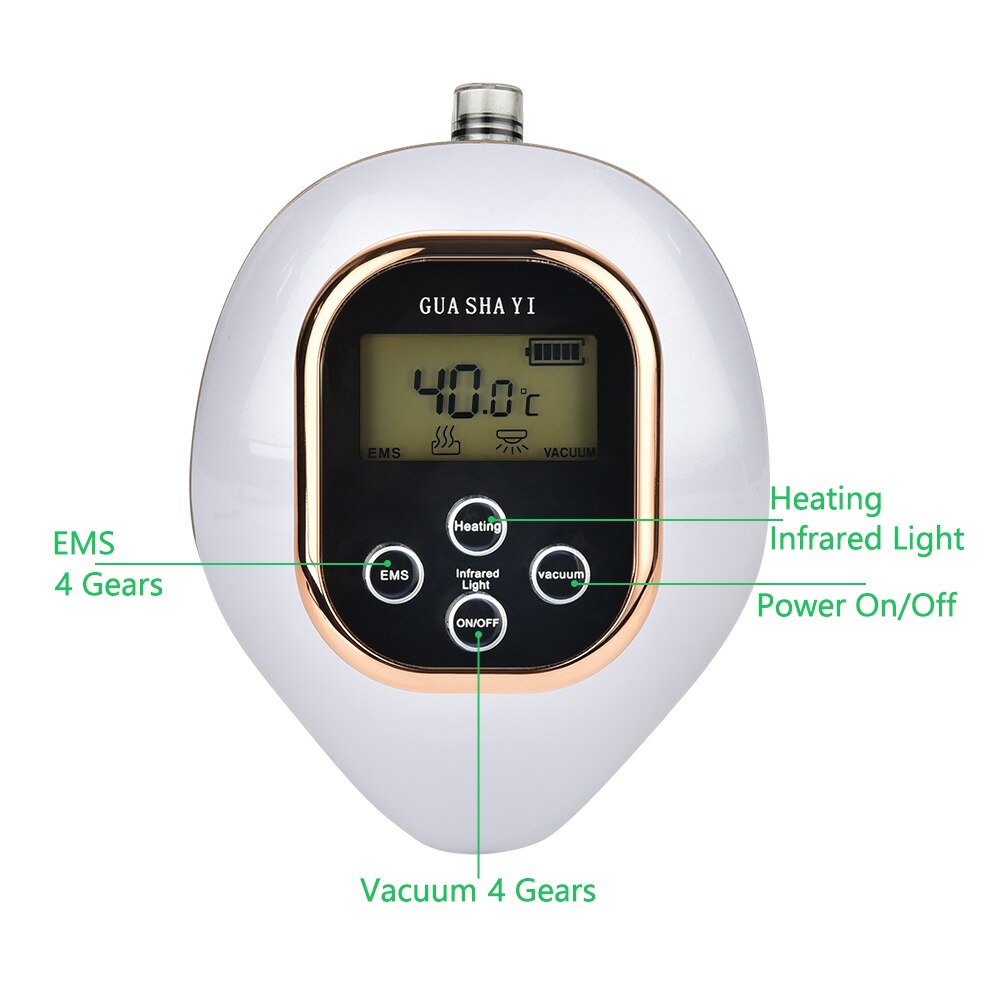 Electric Vacuum Body Massage Machine - LCD Display for Anti-Cellulite & Muscle Relief