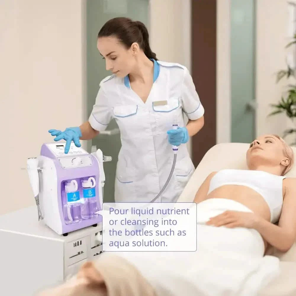 6 In 1 Hydro Dermabrasion Facial Machine Purple