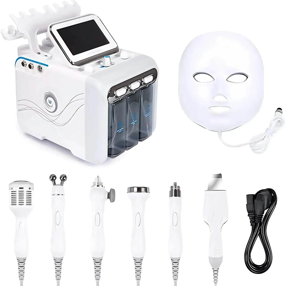 7 In 1 Hydra Dermabrasion Machine With LED Mask