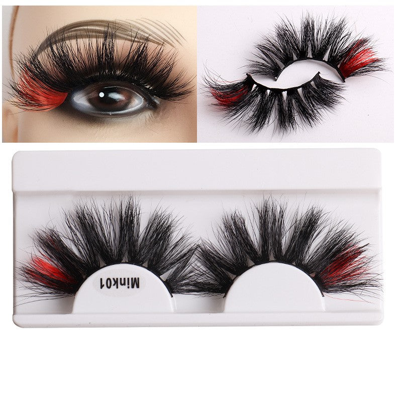 8D False Eyelashes, Mink-like Fluffy, Color Mixed