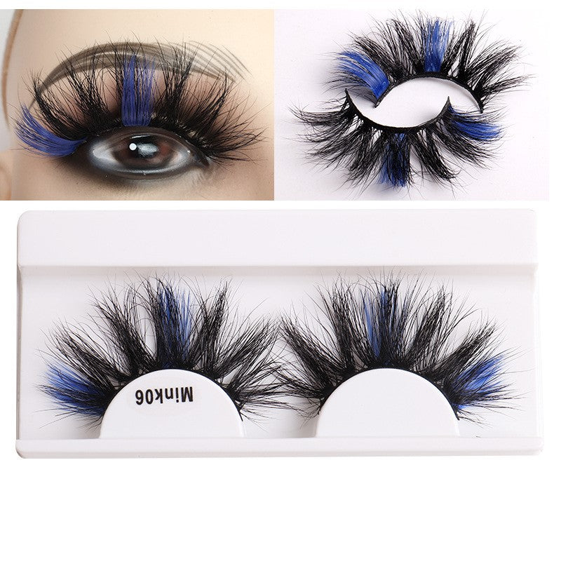 8D False Eyelashes, Mink-like Fluffy, Color Mixed