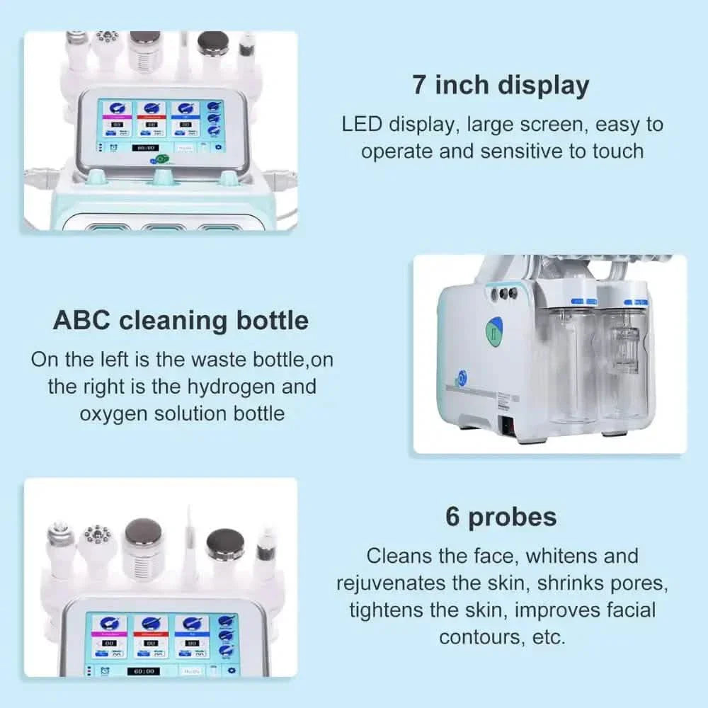 7 In 1 Dermabrasion Facial Machine Professional With LED Mask