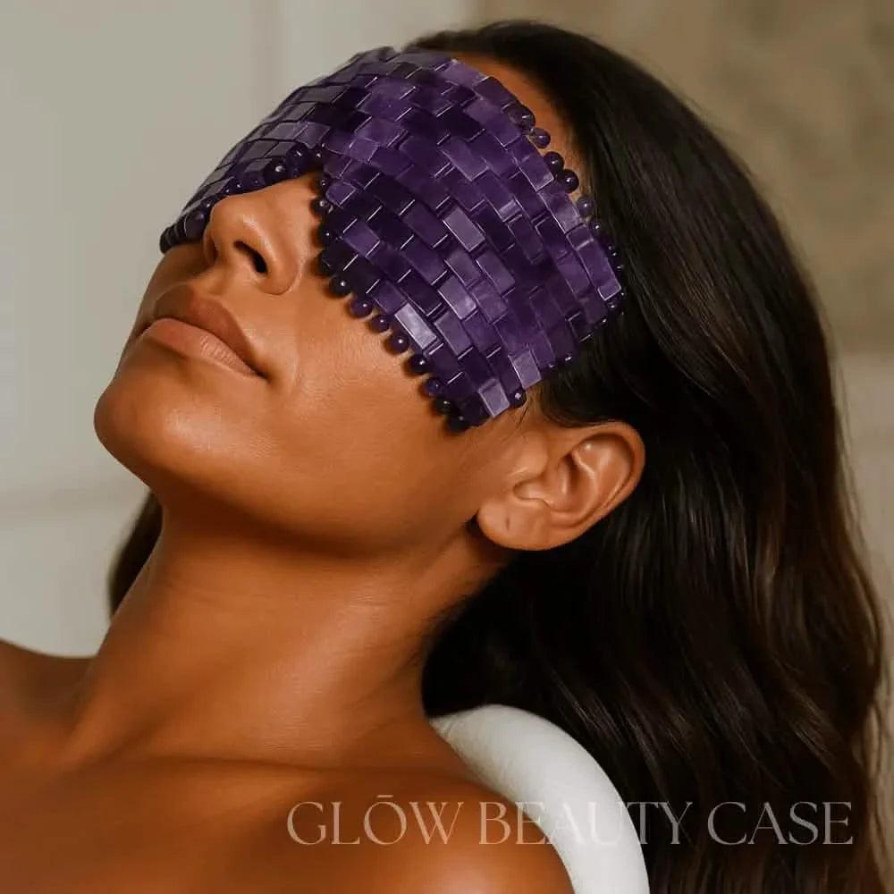 Amethyst Crystal Eye Mask