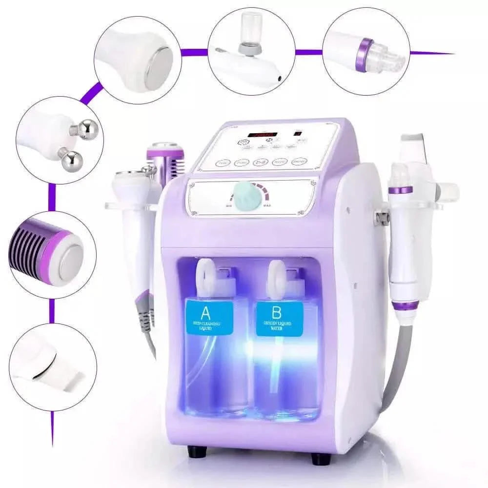 6 In 1 Hydro Dermabrasion Facial Machine Purple